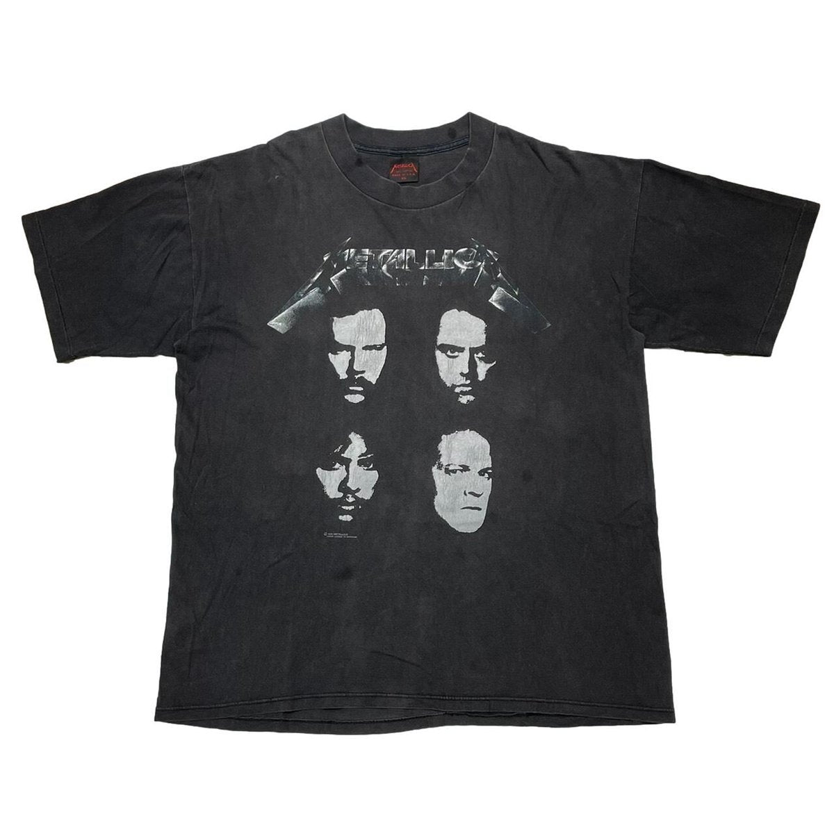 METALLICA 91-92 TOUR SQUARE MEMEBR FACE TEE XL 8652
