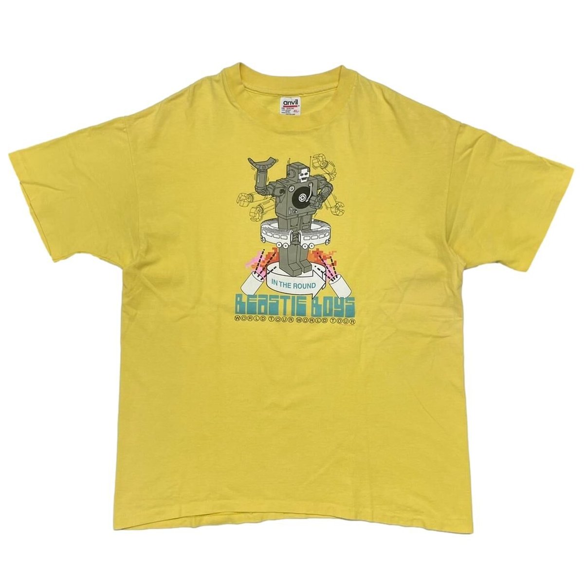 BEASTIE BOYS HELLO NASTY WORLD TOUR 1998 YELLOW ANVIL XL 1527