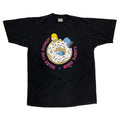 THE SIMPSONS CARPE DIEM SEIZE THE DONUT TEE BLACK LARGE 6840