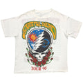 GRATEFUL DEAD SUMMER TOUR 1995 GRATEFULLY TOURS FOR 30 YEARS WHITE XL