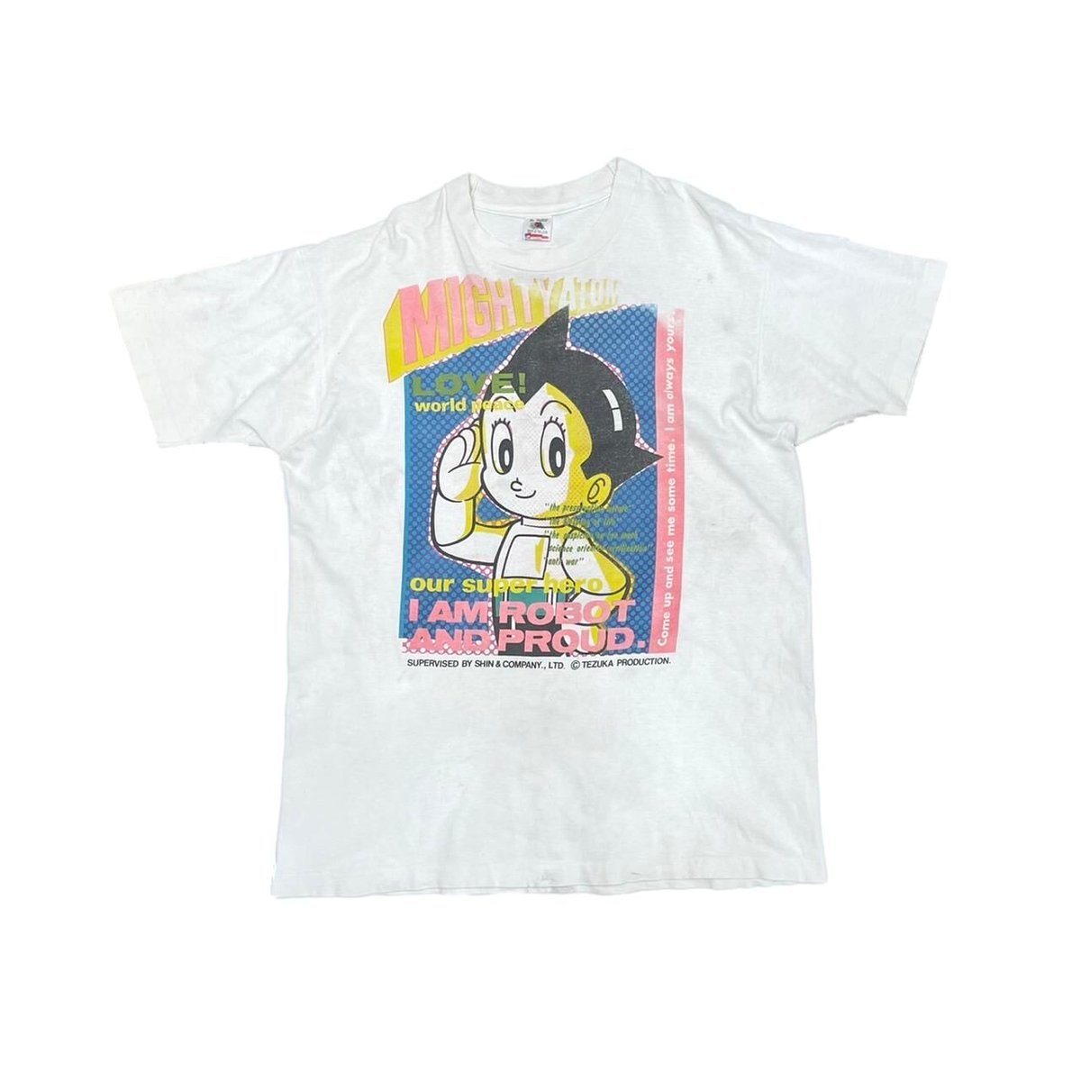 MIGHTY ATOM 鉄腕アトム DOUBLE SIDE FRUIT OF THE LOOM XL 7347