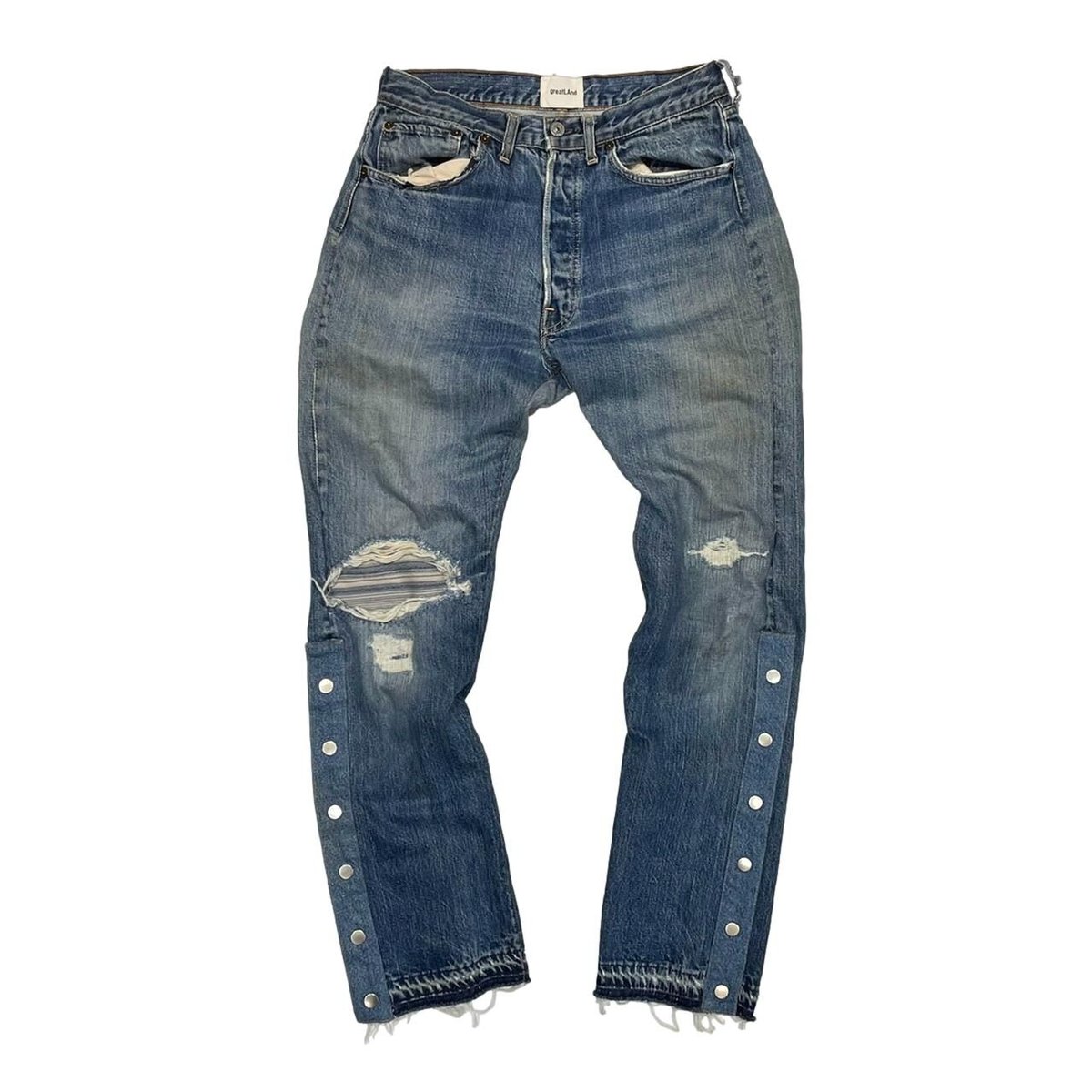 greatLAnd original GRUNGE MAN DENIM PANT SMALL-MEDIUM / LEVIS 501 BIG E