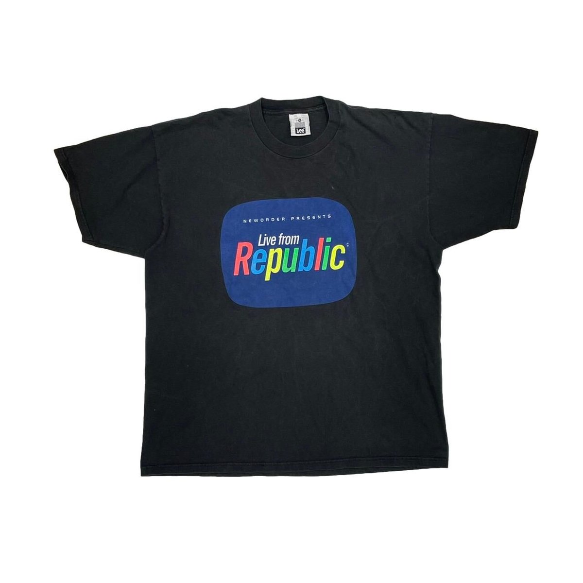 NEWORDER LIVE FROM REPUBLIC TEE BLACK LEE XL 6613