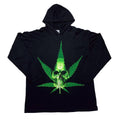WEED SKULL L/S HOODED TEE 1993 WILD OATS XL 5039