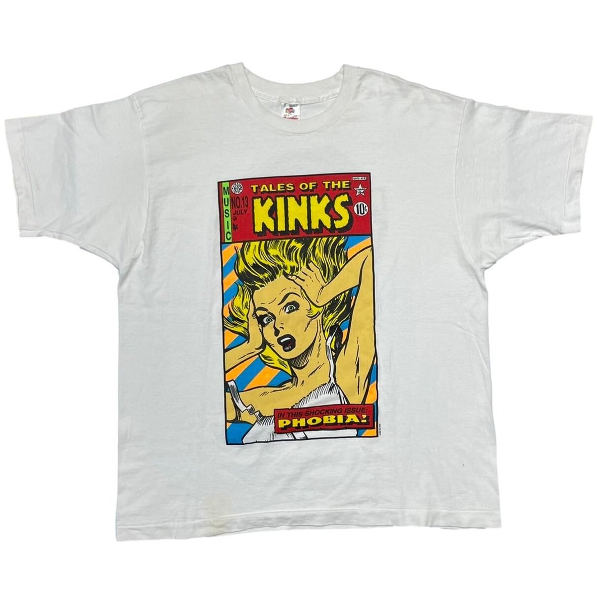 KOZIK 1993 TALES OF THE KINKS PHOBIA WHITE FRUIT OF THE LOOM XL 9196