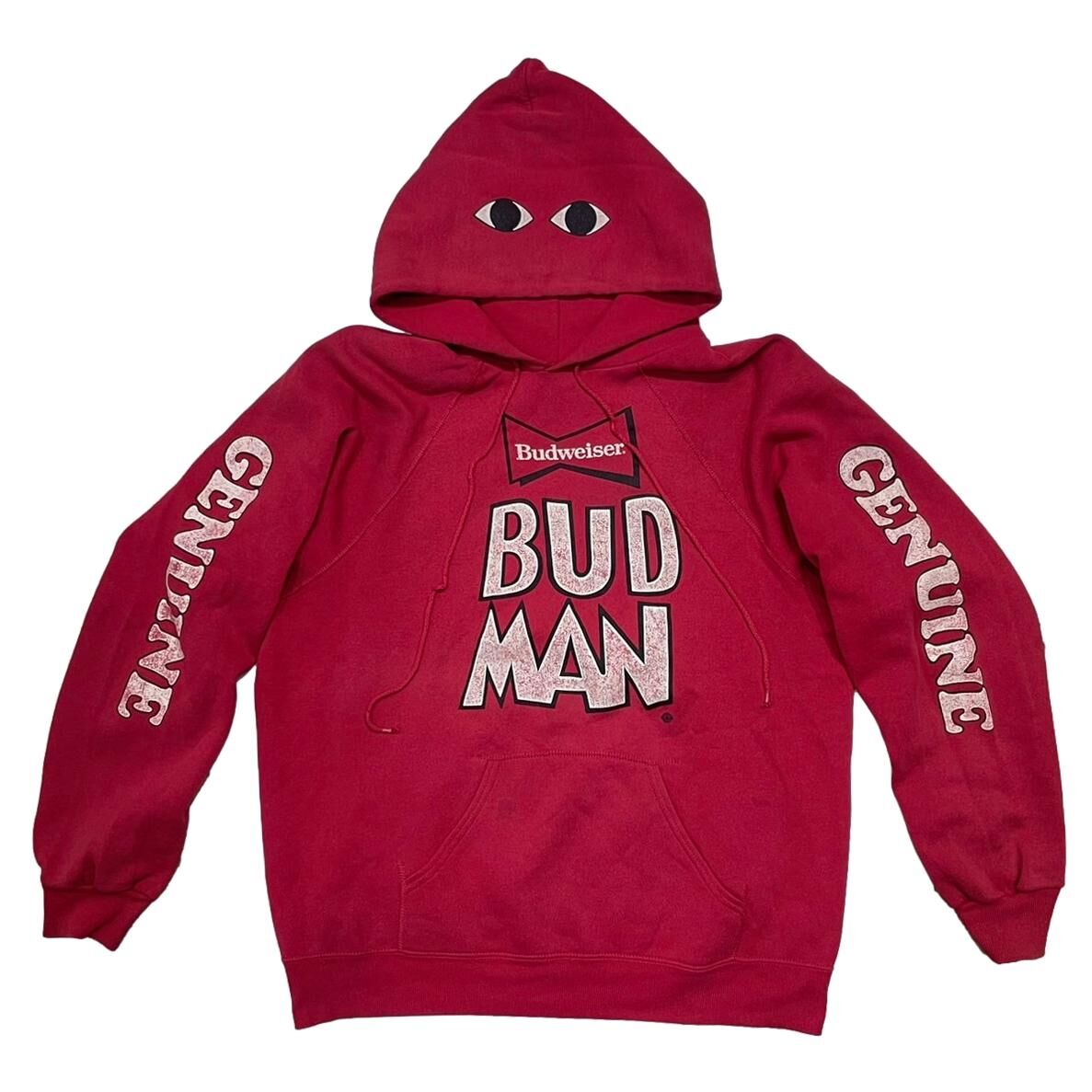 BUDWEISER BUD MAN SWEAT HOODIE RED XL 3923