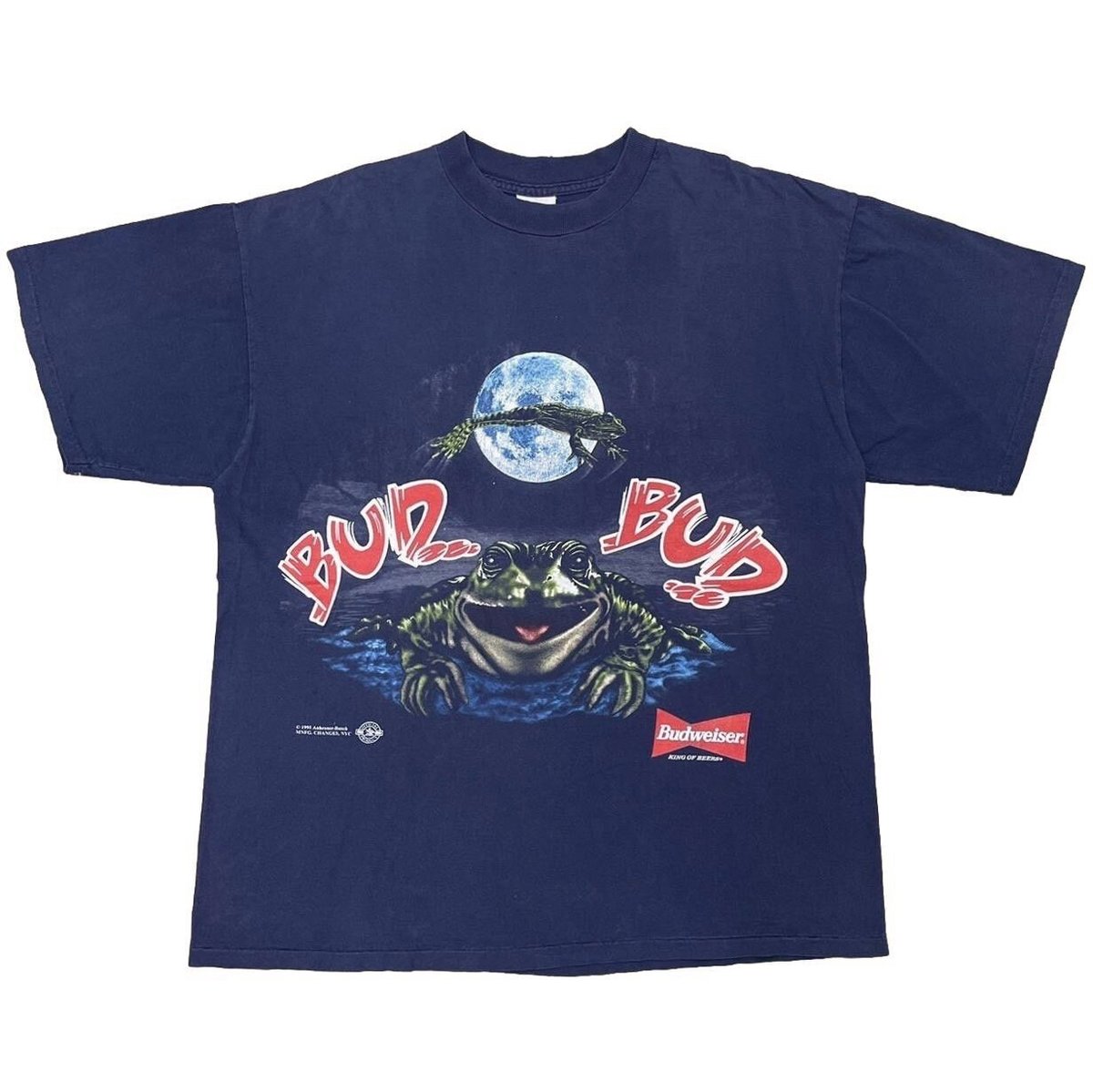 Budweiser FROGS THIS BUD'S FOR YOU NAVY TULTEX XL 1784