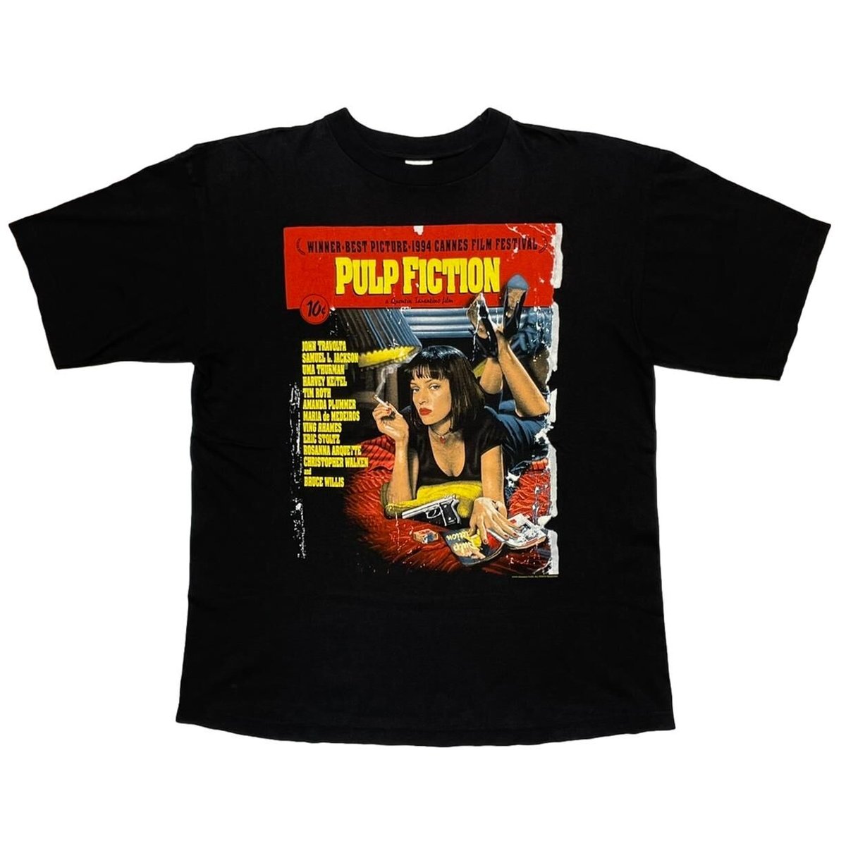 PULP FICTION 1994 MOVIE POSTER TEE EURO XL 8931