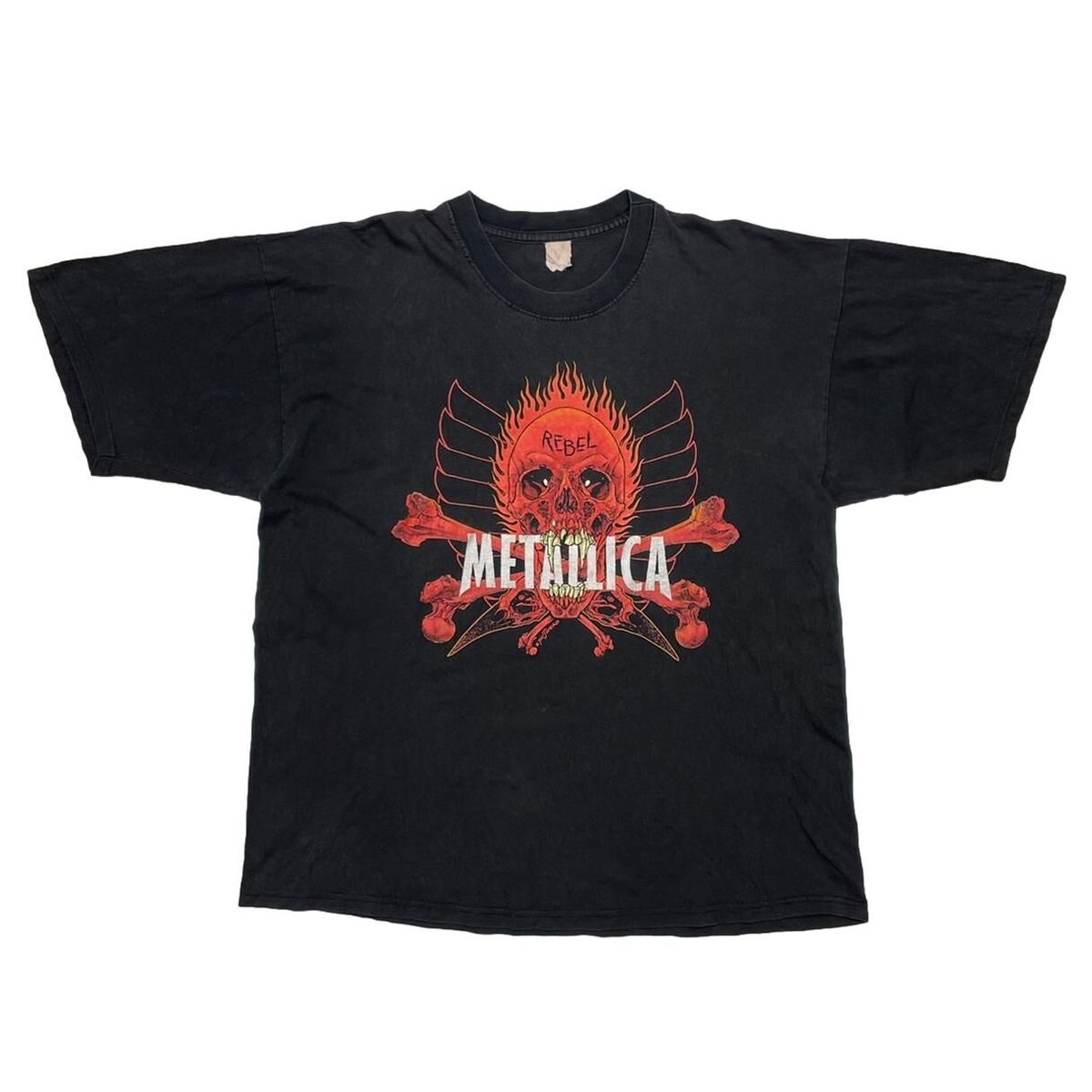 METALLICA PUSHEAD REBEL SKULL FITS XL 6645