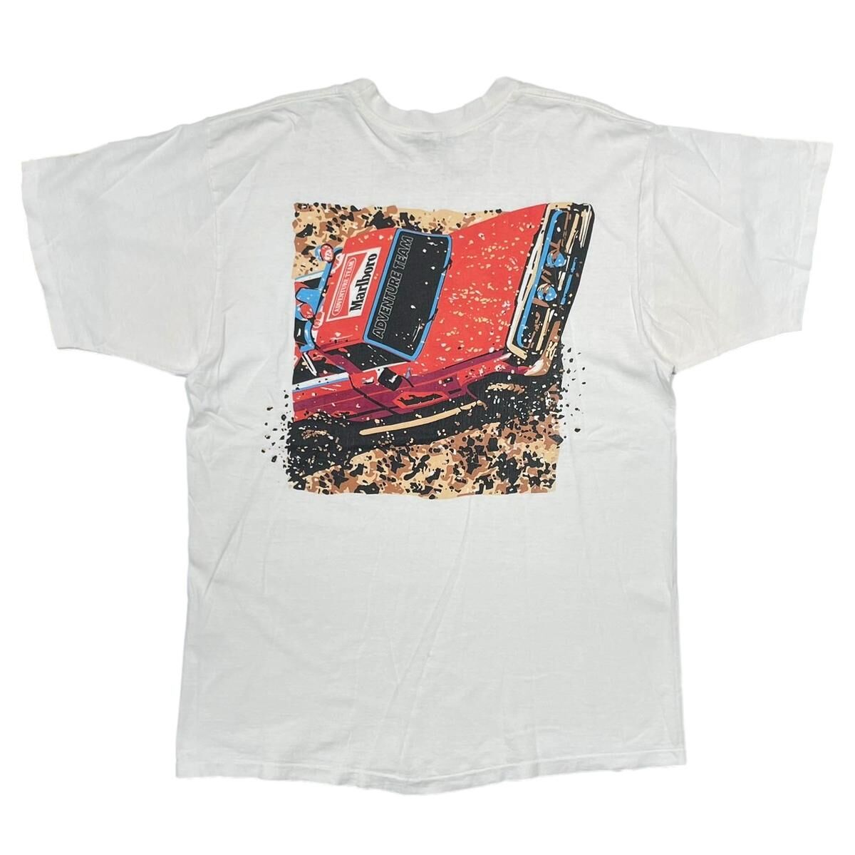 Marlboro ADVENTURE TEAM VEHICLE POCKET TEE WHITE ADULT ONE SIZE FITS XL 9922