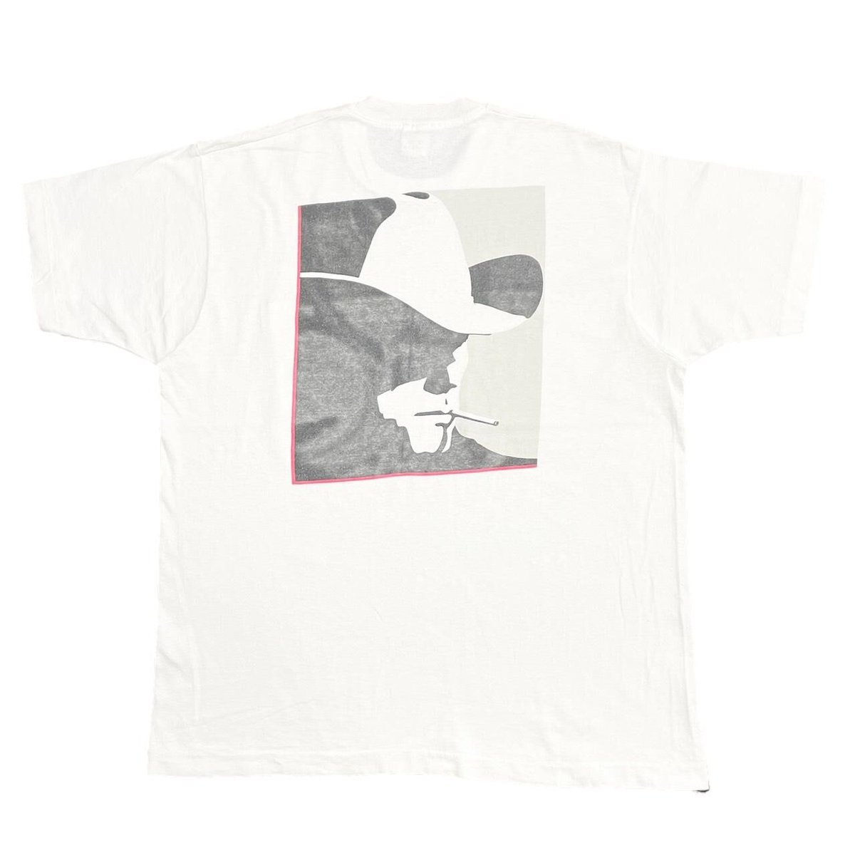 Marlboro man RED LINE SILHOUETTE RED LINE POCKET TEE WHITE 1 9971