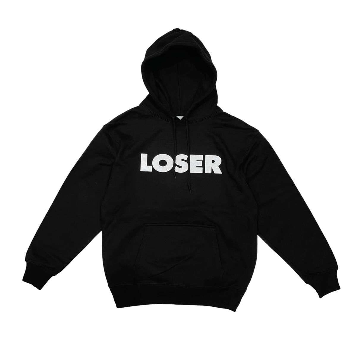 greatLAnd ORIGINAL LOSER LOGO HOODIE BLACK