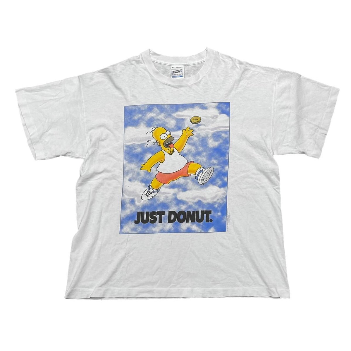 THE SIMPSONS JUST DONUT. TEE 1996 WHITE XL 130KF6842