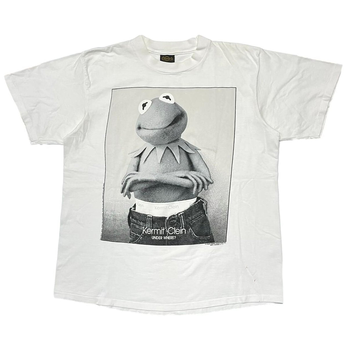 KERMIT CALVIN KLEIN PARODY WHITE CHANGES XL 5747
