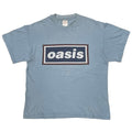OASIS DEFINITELY MAYBE LIGHT BLUE HANES LARGE 6280