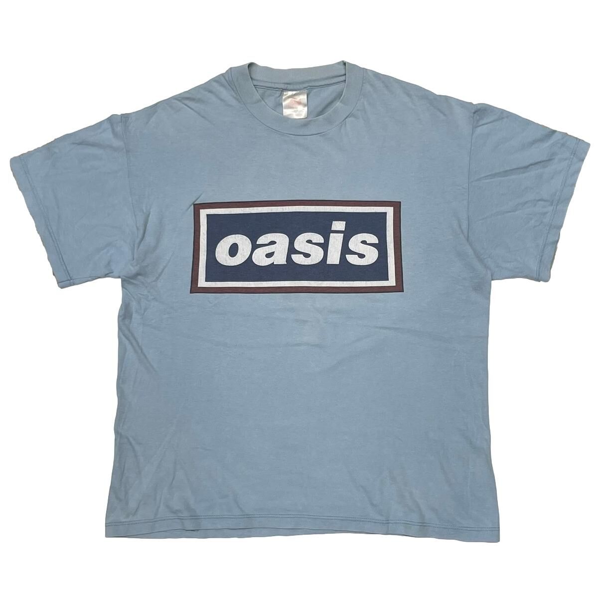 OASIS DEFINITELY MAYBE LIGHT BLUE HANES LARGE 6280