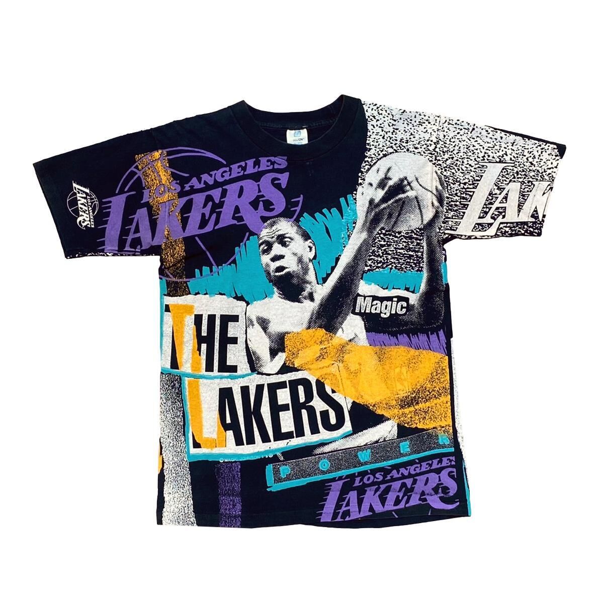 MAGIC JOHNSON THE LAKERS TEE BLACK LARGE JK0899