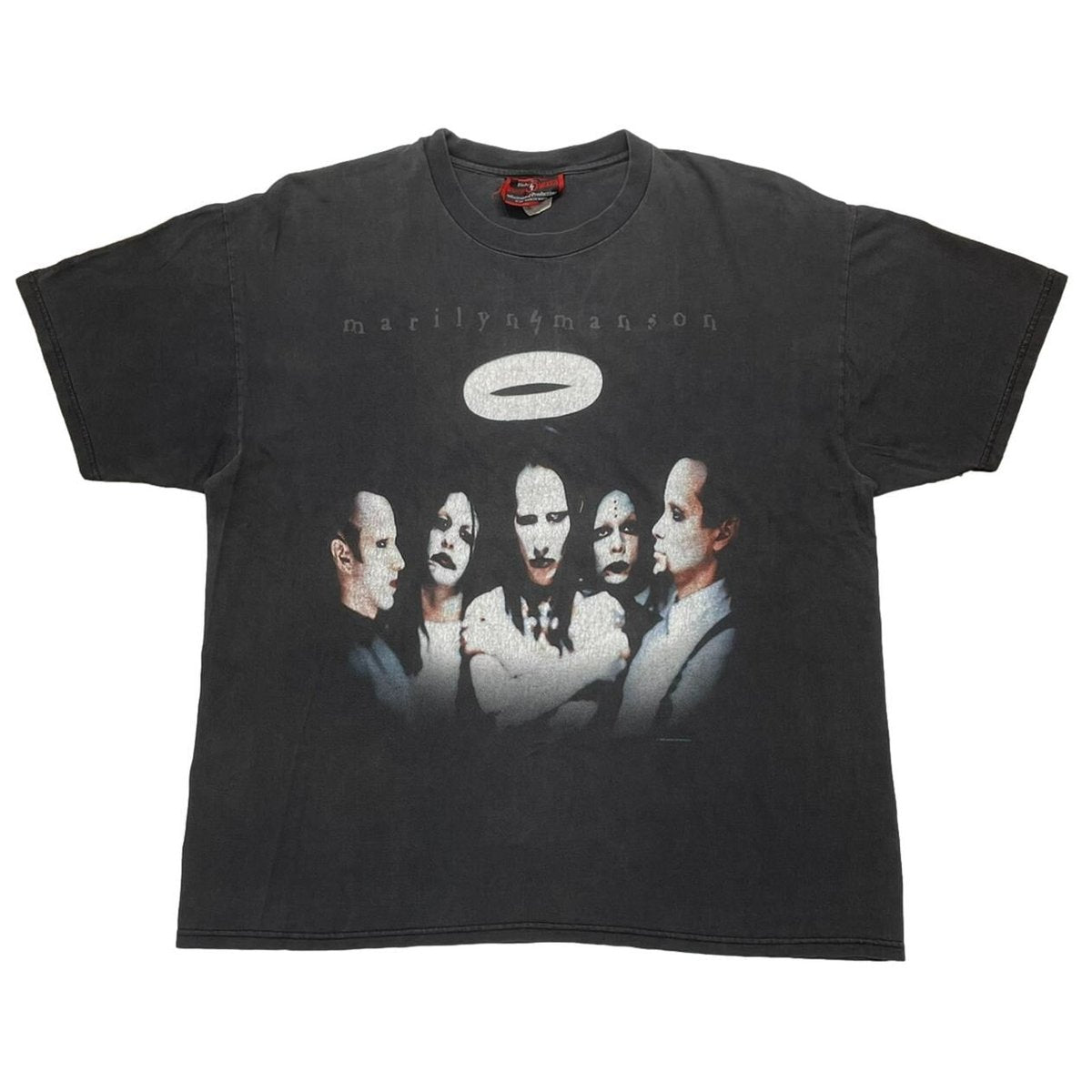 MARILYN MANSON CENTER RING TEE MANSON TAG XL 8178