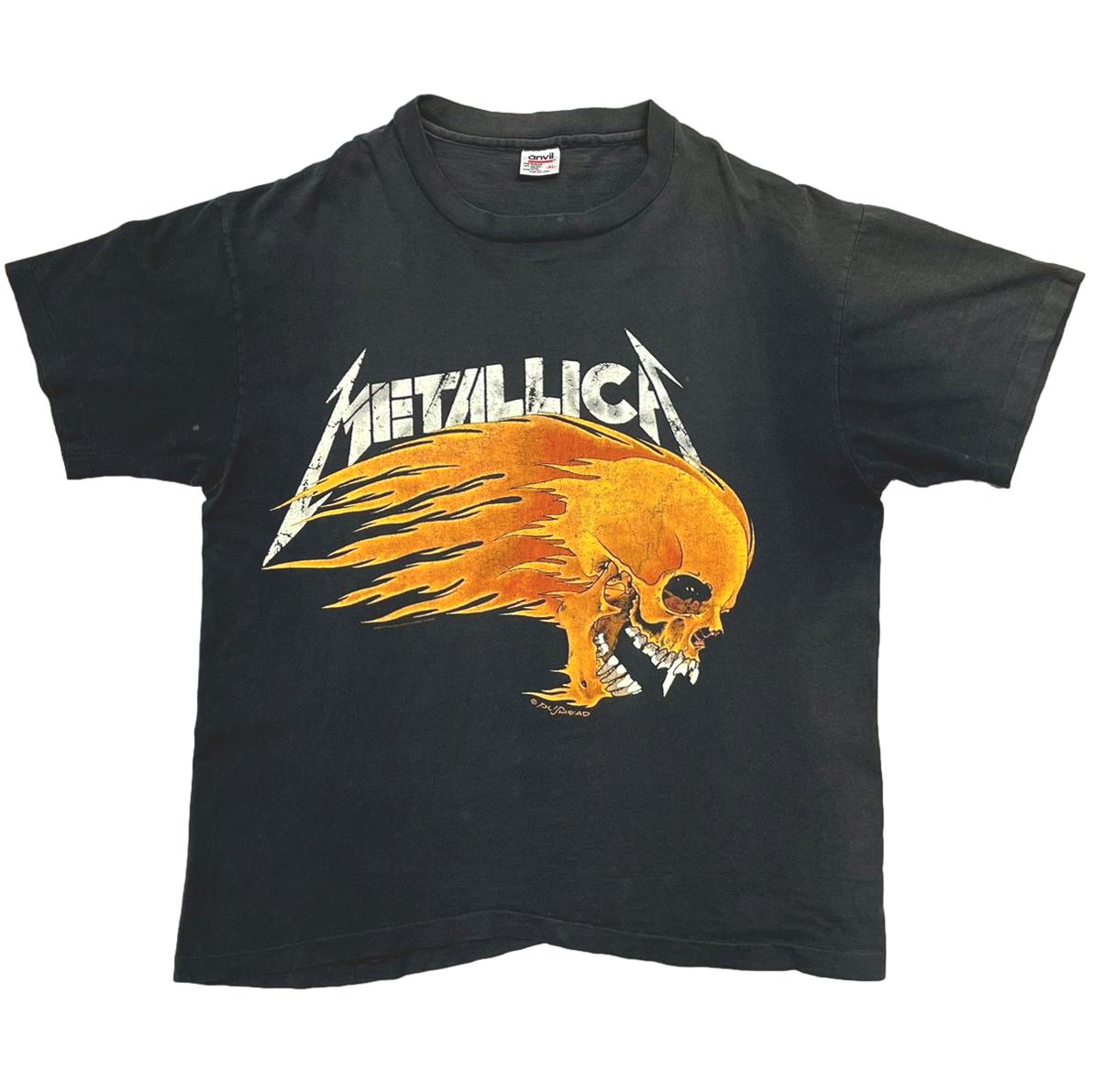 METALLICA PUSHEAD SUMMER SHIT TOUR 1994 FLAME SKULL ANVIL XL 3325
