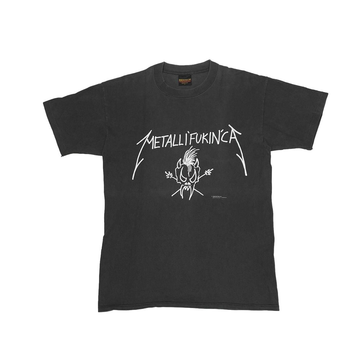 METALLICA 1993 METALLIFUCKINCA TEE BROCKUM LARGE 0631