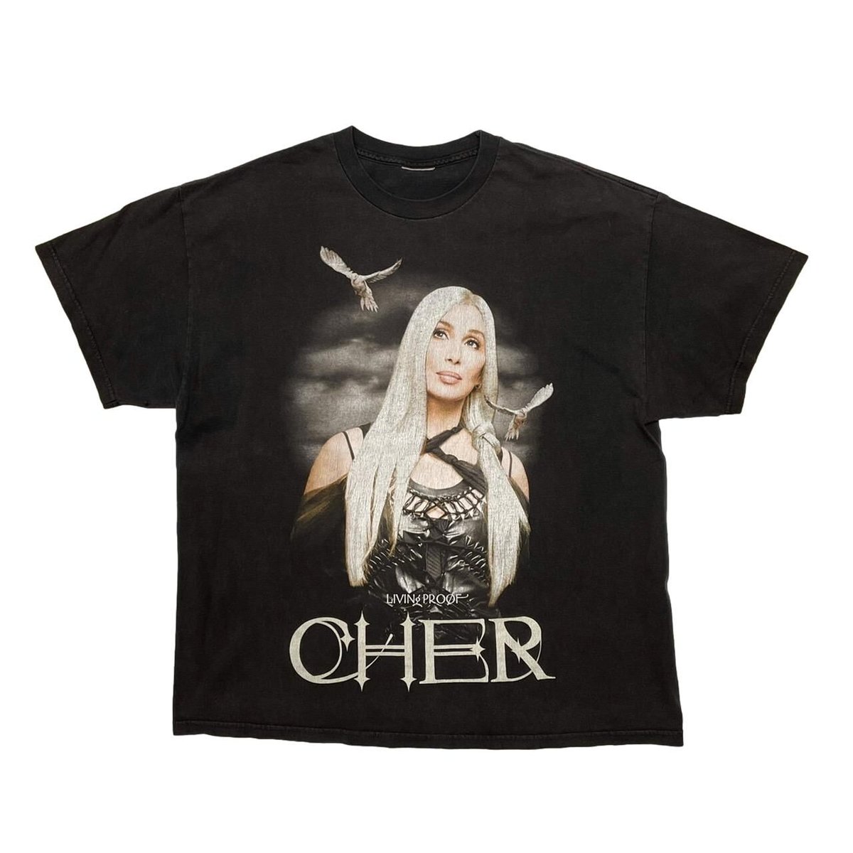 CHER LIVING PROOF FAREWELL TOUR TEE FITS XL 7417
