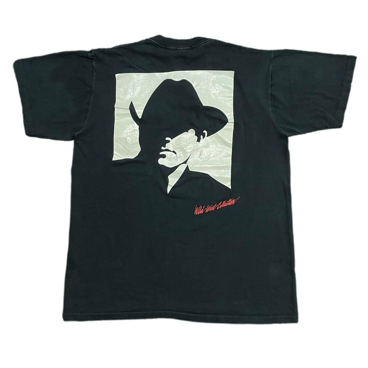Marlboro MAN BACK BIG PRINT TEE BLACK with POCKET 9 9964