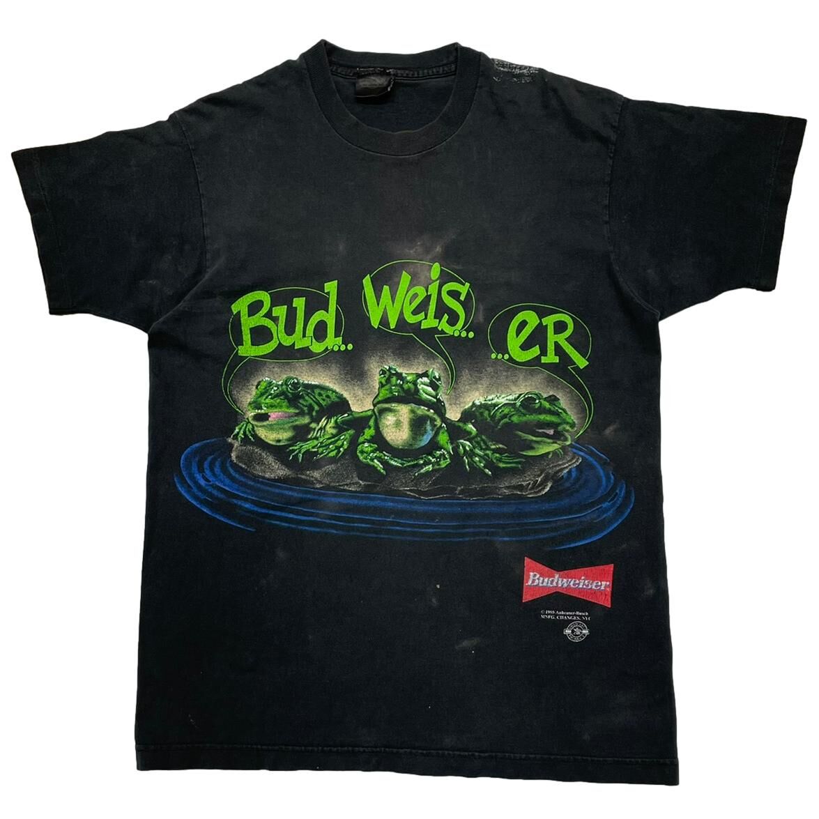 Budweiser 1995 3 frogs YOUR PAD OR MINE? CHANGES LARGE 0624