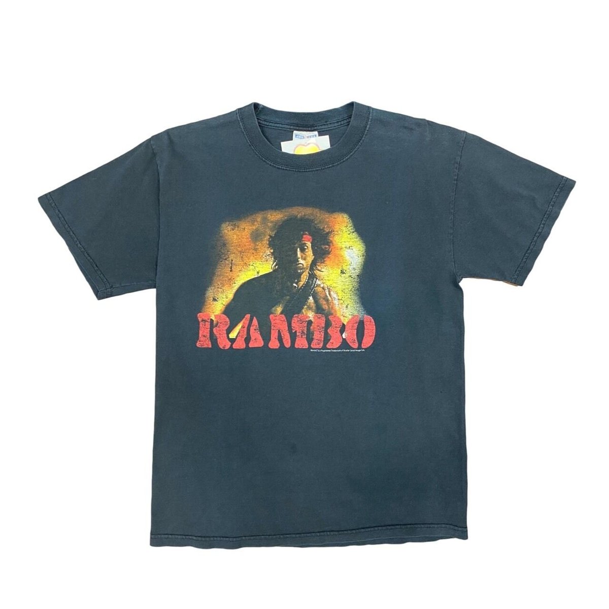 VINTAGE RAMBO ORIGINAL MOVIE TEE JERZEES MEDIUM 100JK0998
