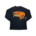 METALLICA PUSHEAD FLAME SKULL LS TEE FITS LARGE 2036