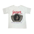 JANET JACKSON 93-94 WORLD TOUR TEE WHITE LARGE 5754