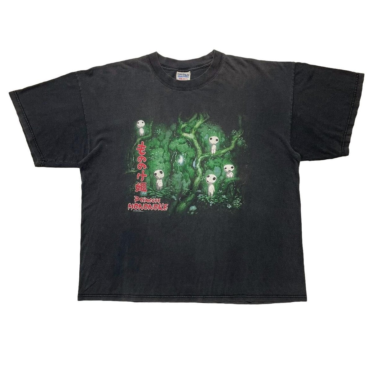 PRINCESS MONONOKE もののけ姫 STUDIO GHIBLI ジブリ KODAMA GILDAN HEAVY COTTON XL 7164