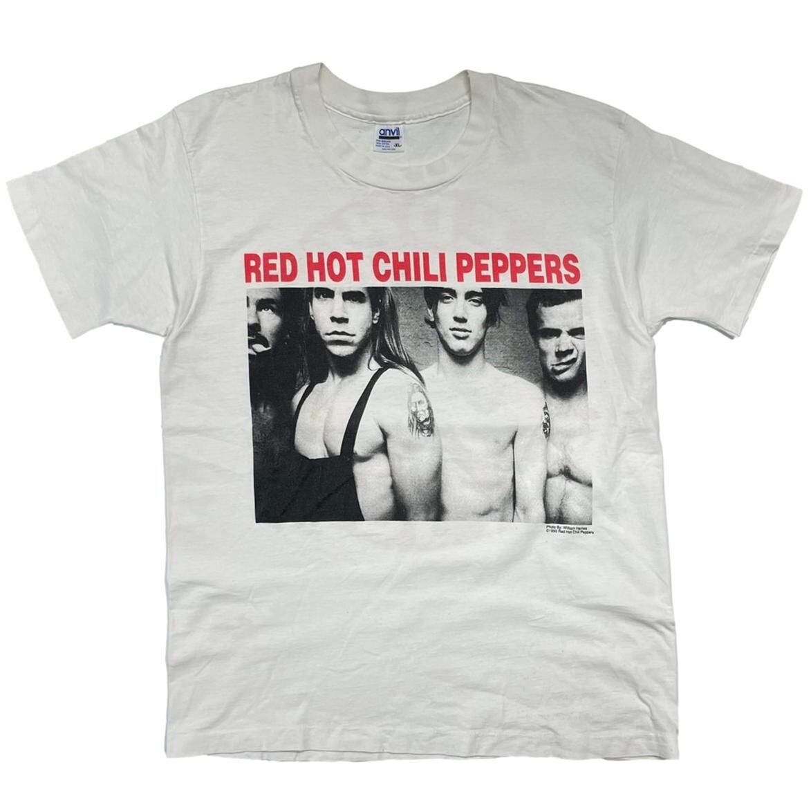 RED HOT CHILIPEPPERS 1990 PORTRAIT WHITE ANVIL XL 1976