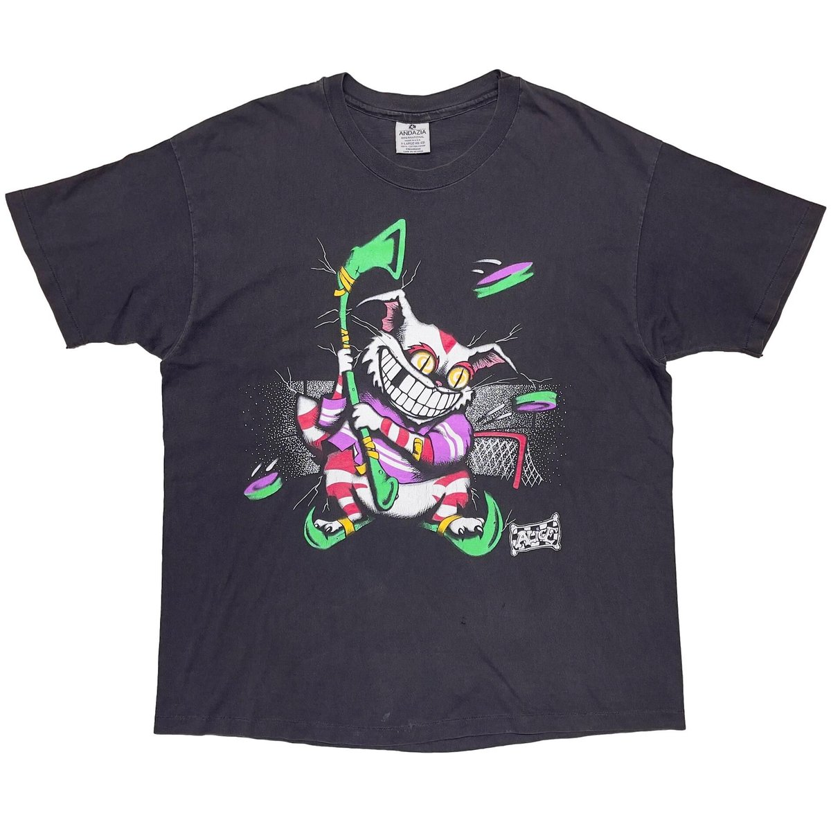 ALICE IN WONDERLAND CHESHIRE CAT HOCKEY BLACK ANDAZIA XL 5164