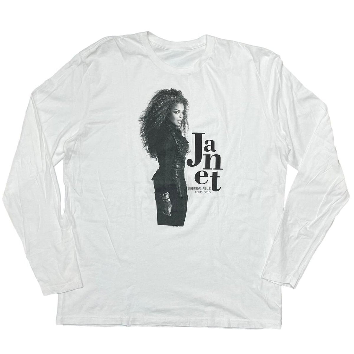 JANET JACKSON 2015 UNBREAKABLE TOUR LS WHITE FITS XL 2267
