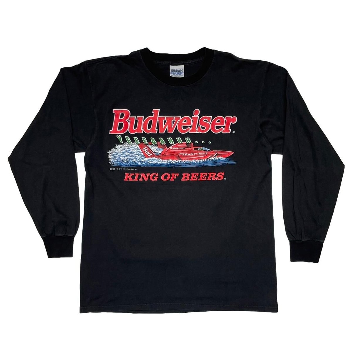 Budweiser FROGS 1996 BOAT THIS BUD'S FOR YOU LS GILDAN LARGE 0362