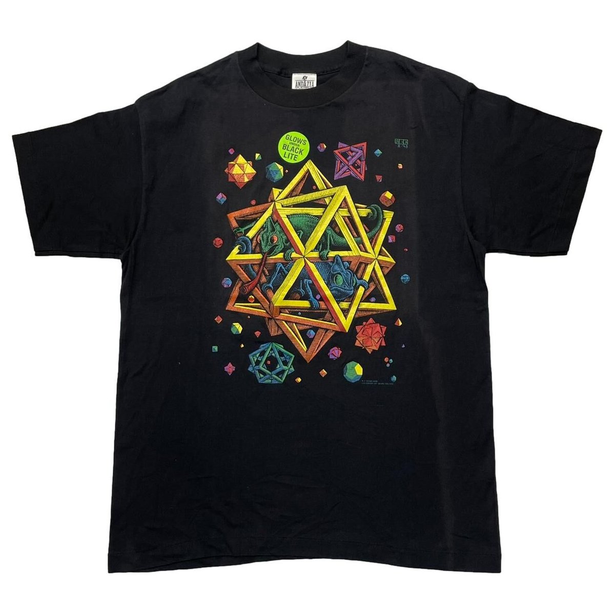 MC ESCHER CHAMELEON GLOW IN THE DARK BLACK ANDAZIA XL 9867