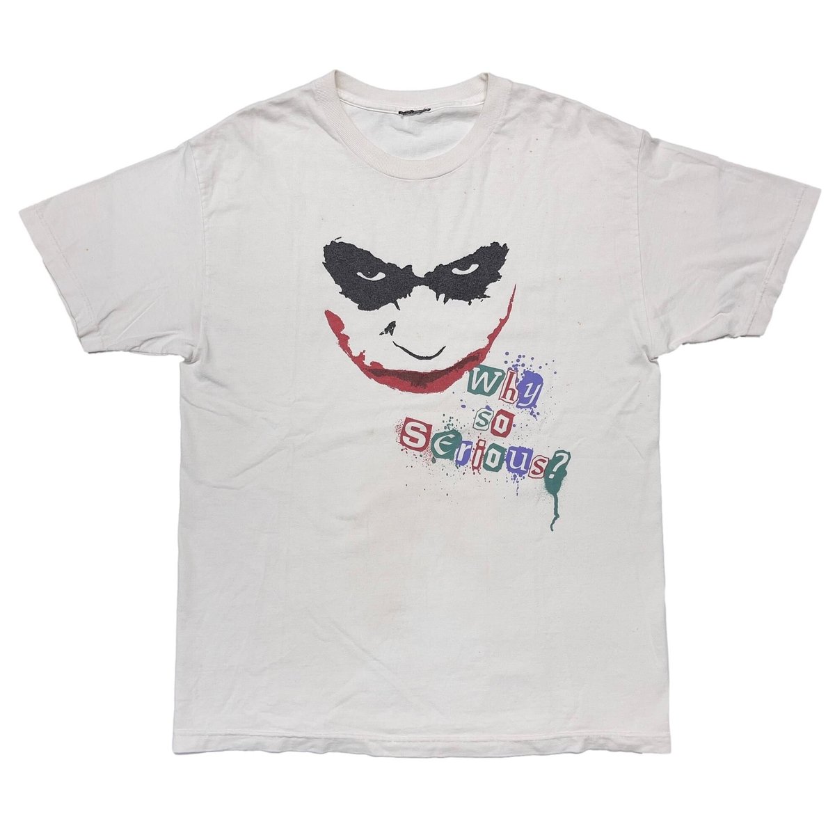 JOKER WHY SO SERIOUS ? WHITE FITS L-XL 8996