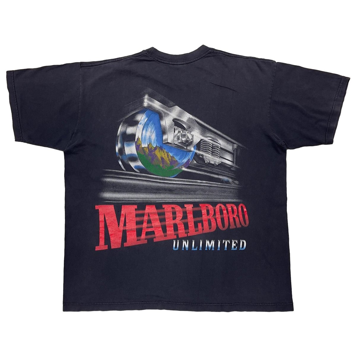 Marlboro UNLIMITED RAILROAD POCKET TEE FITS XL 1154