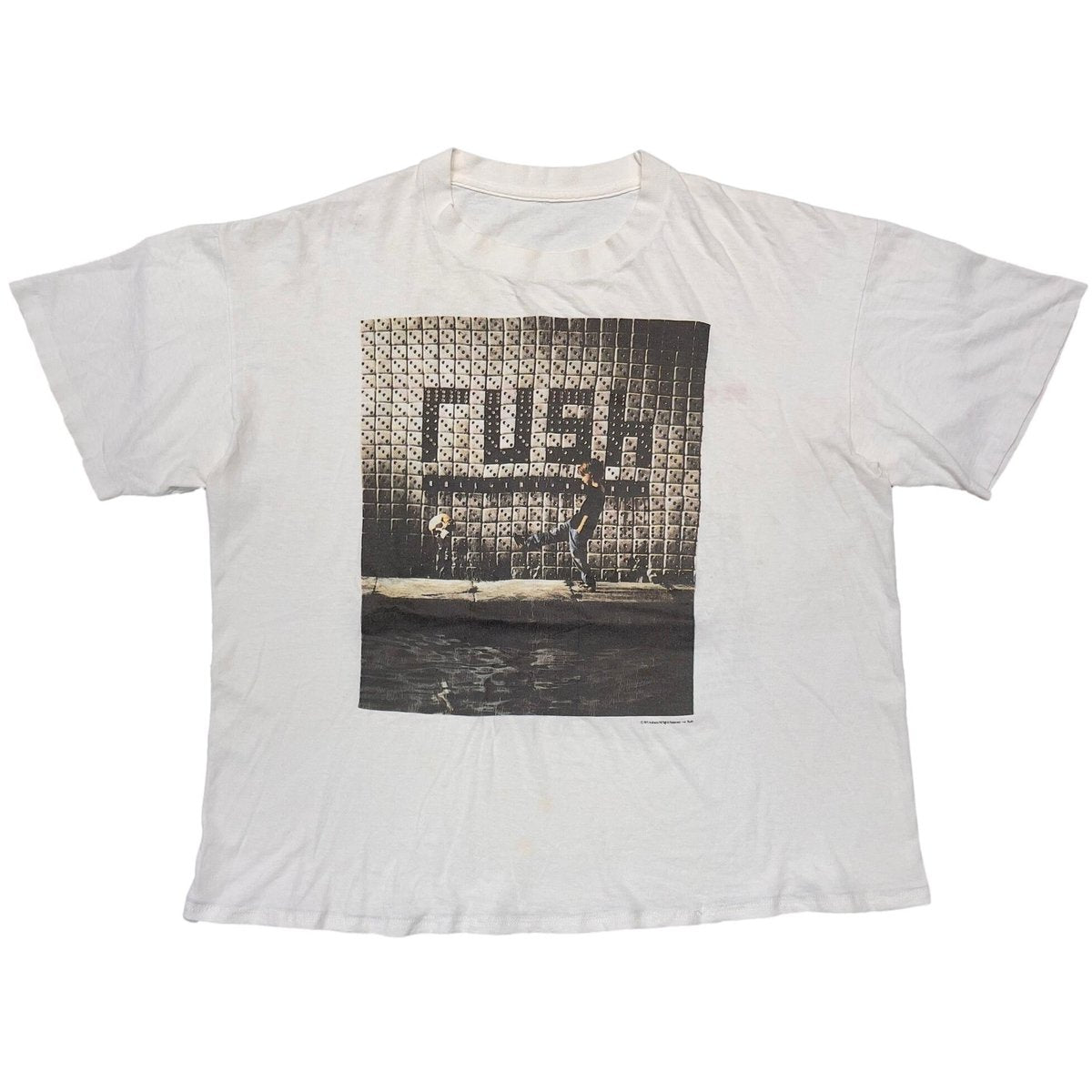 RUSH 1991 ROLL THE BONES TOUR 1991-92 PORTRAIT WHITE FITS XL 1288