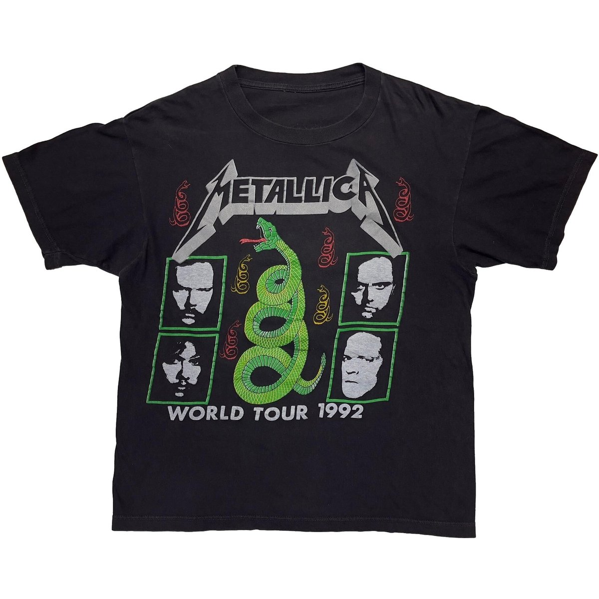 METALLICA WORLD TOUR 1992 RULES BOOTLEG FITS LARGE 1982