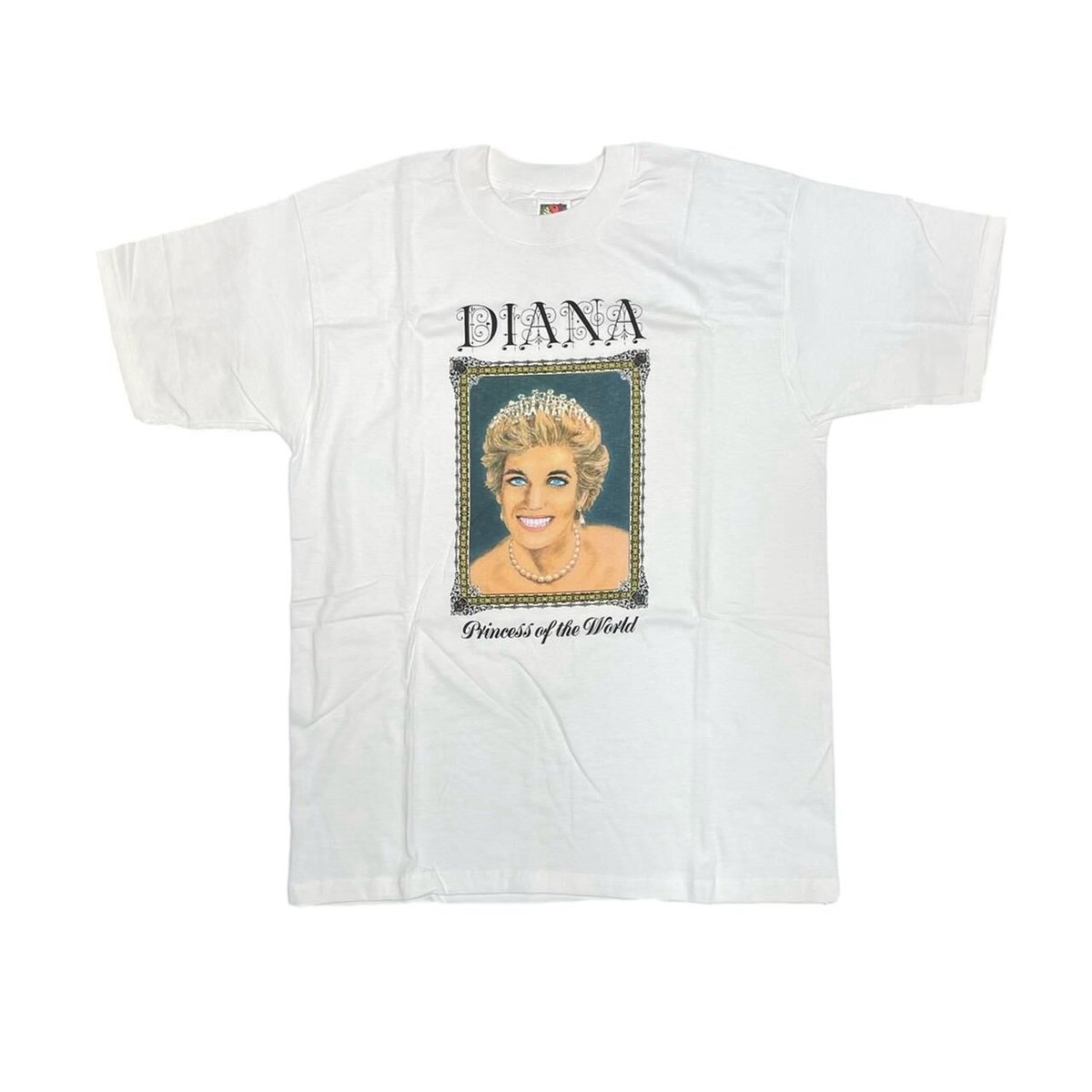 PRINCESS DIANA MEMORIAL WHITE FRUIT OF THE LOOM LARGE 1566