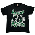 MARILYN MANSON MEMBER & HANDSIGN BOOTLEG BLACK FRUIT OF THE LOOM XL 1657