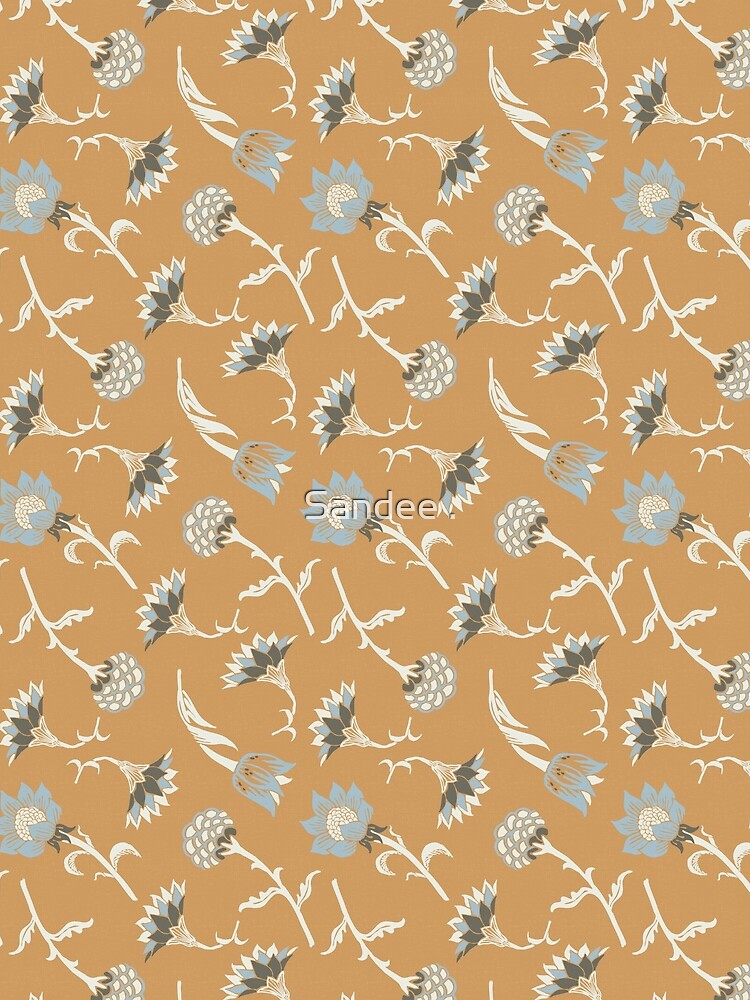Little Flower Collection Orange by Sandee .