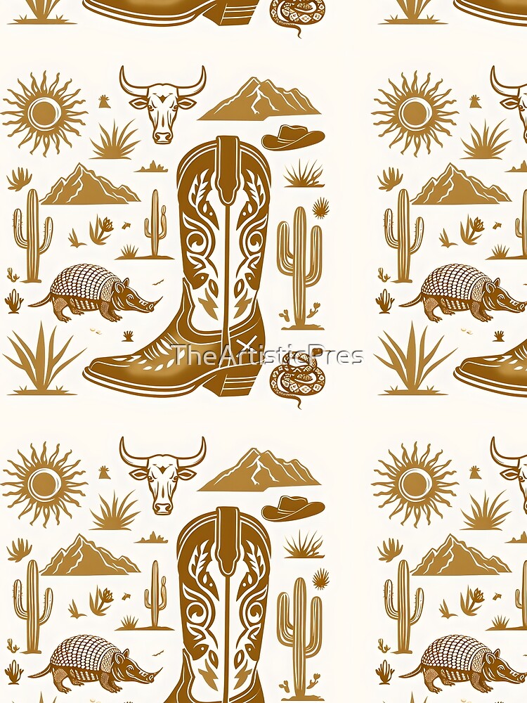 Western Desert Design — Rustic Cowboy & Southwestern Art” by TheArtisticPres
