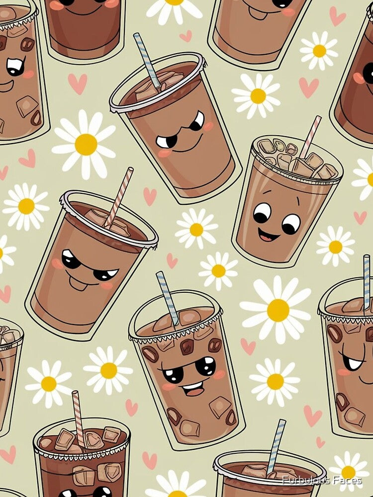 Happy Coffee Cups by Furbulous Faces