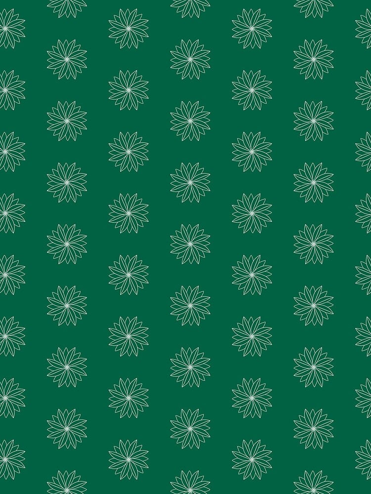 Minimal Flower 13 in Emerald by MinimalStudio