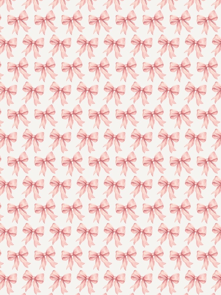 Pink Bow Pattern Gift For Wife | Coquette Ribbon Design Gift For Girls | Watercolor Bow Pattern Gift For Teacher or Best Friend |Preppy Bow Gift For Mom by VivaFy