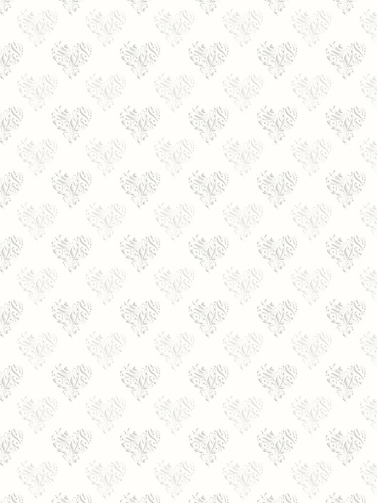 Ivory Lace Wedding Dress Love Hearts Stencilled for Valentines, Marriage & Engagement by harrizon