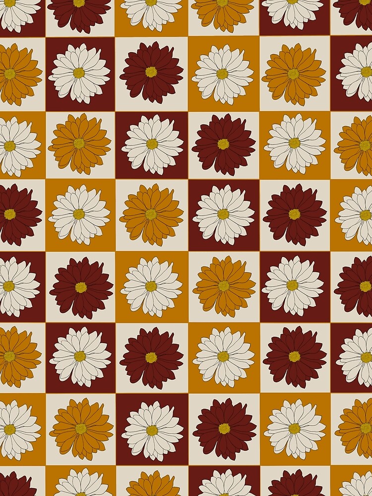 70s daisy flower power by Wren Faire Press Products