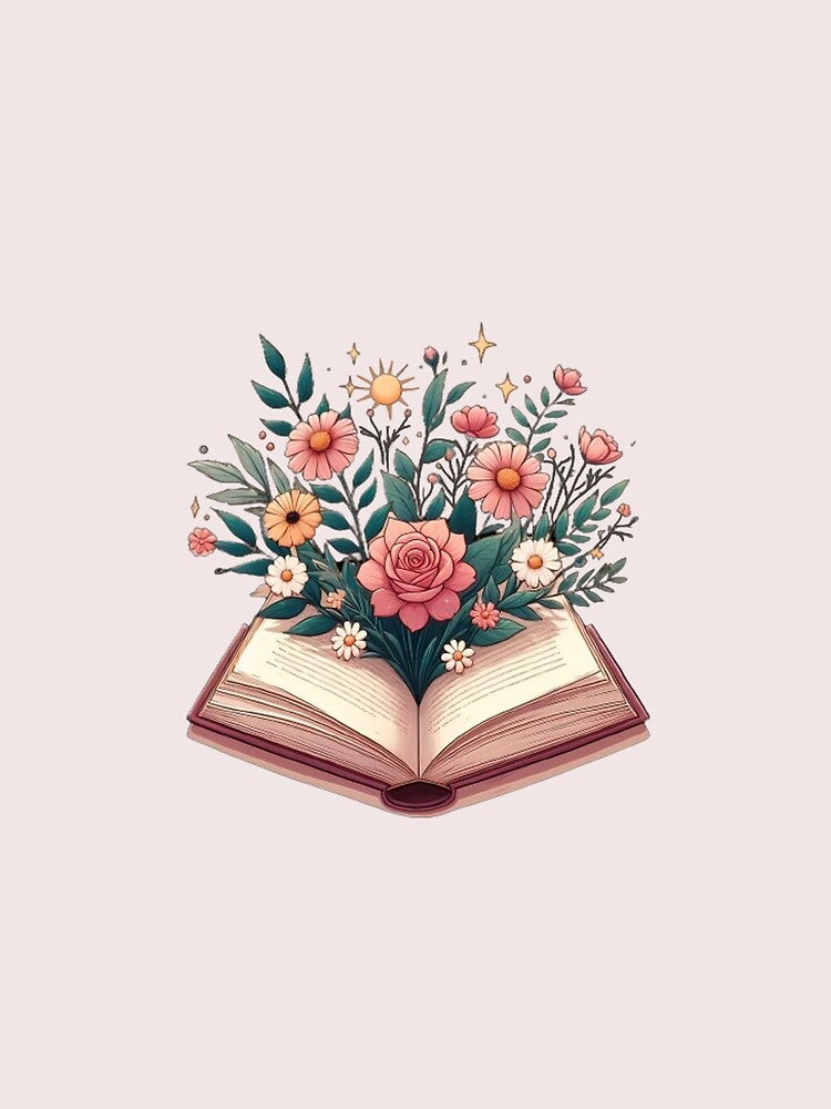 Bookv with flowers by bookica